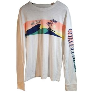 Aéropostale Mens Long Sleeve Greetings From Somewhere Graphic Tee Size XL NWT